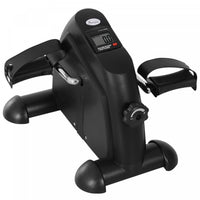 Soozier Mini Velo D'exercice Portable A Pedales Pour Velo D'interieur Avec Ecran Lcd, Noir