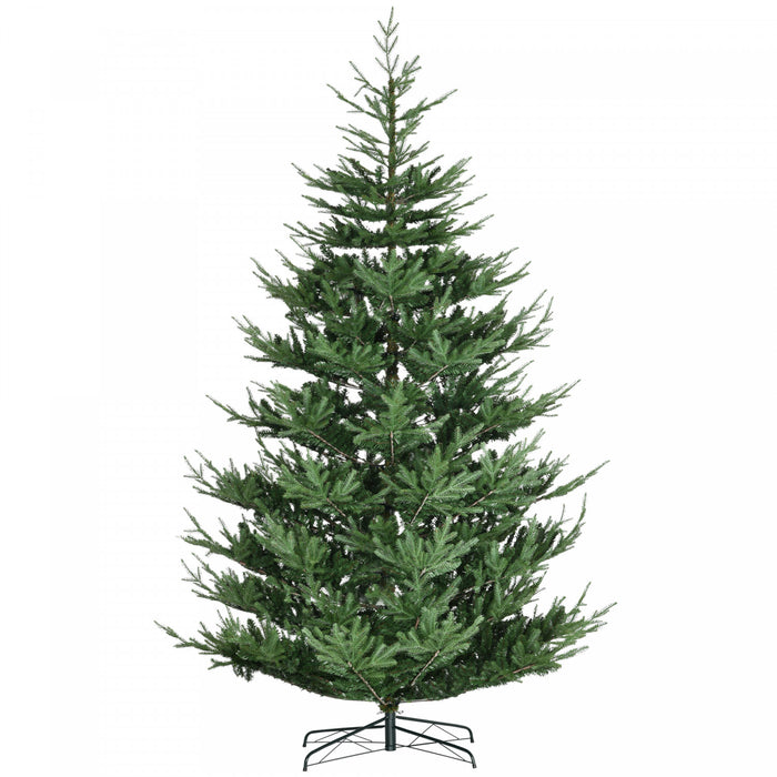 HOMCOM Sapin de Noel Artificiel de 9pi avec Conception a Charniere, Vert