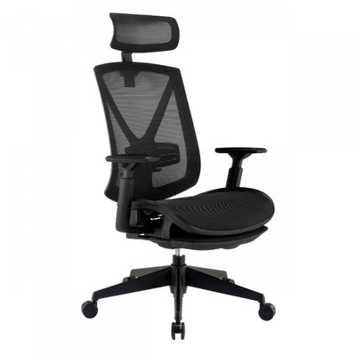 TygerClaw High Back Mesh Office Chair with Retractable Footrest|TygerClaw Fauteuil de Bureau en Maille a Dossier Haut avec Repose-pieds Retractable
