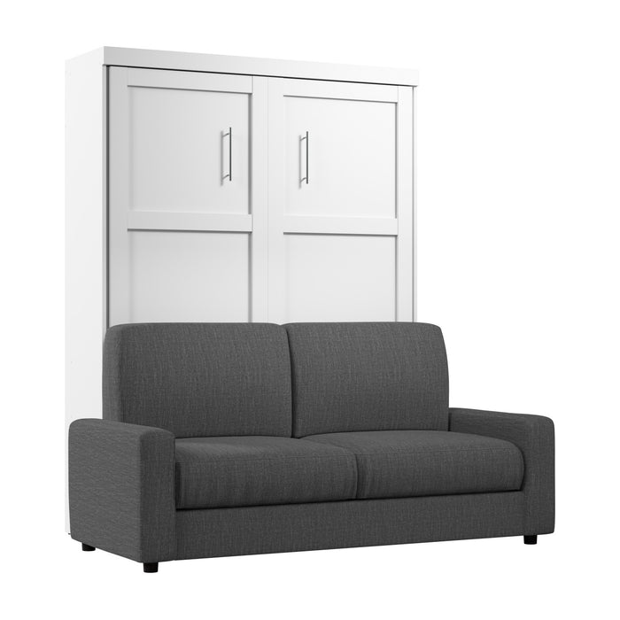 Grand lit escamotable Pur de Bestar avec sofa - blanc