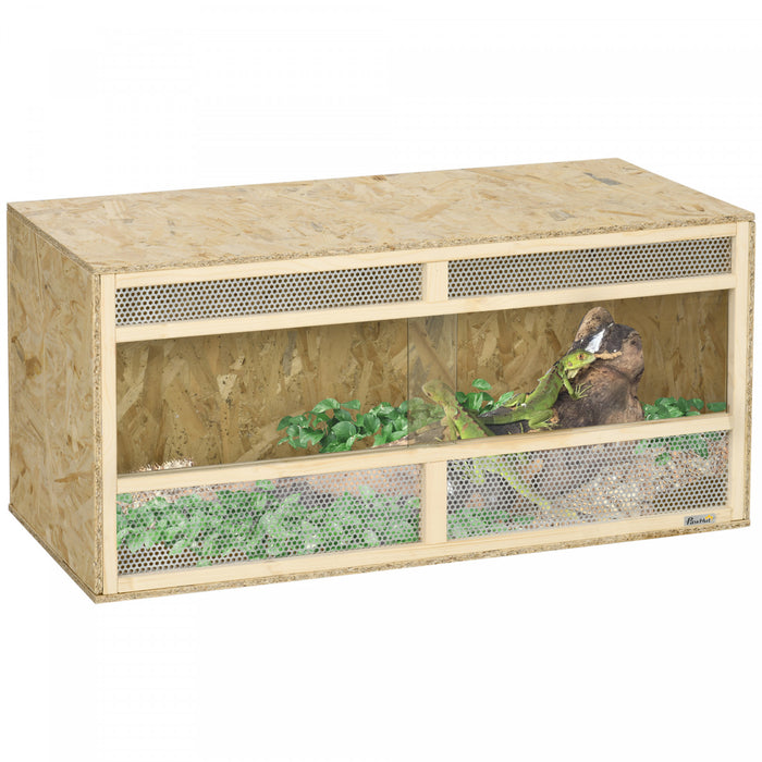 Terrarium pour reptiles, reservoir pour dragon barbu avec maille respirante