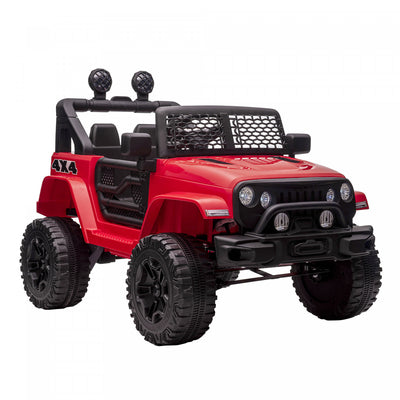 Aosom 12v Ride On Car Off Road Truck For Kids Suv Electric Battery Powered With Remote Control, Adju|Aosom Voiture A Chevaucher Camion Vus 12 V Electrique Alimente Par Batterie Avec Telecommande, Vites