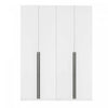 Armoire moderne Lee 32\" en blanc - Lot de 2