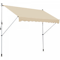 Store Banne Manuel Retractable 3l X 1,5l M Inclinaison Et Hauteur Reglable Installation Rapide Metal