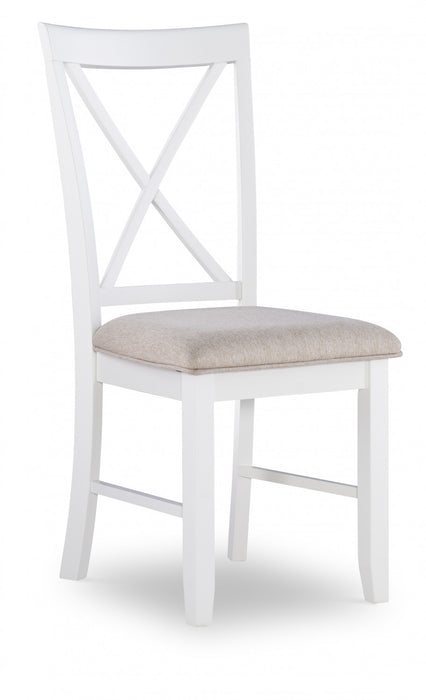 Chaise de salle à manger Jane en tissu brun - ensemble de 2