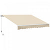 Outsunny 12' X 8' Store Retractable Stores De Terrasse Abri Solaire Creme