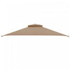 10’ X 12’ Patio Gazebo De Remplacement Couvercle Superieur A 2 Niveaux Canopy Cpai-84 Exterieur Brun