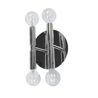 Applique murale Ava de Dainolite avec fini chromé poli et 4 ampoules