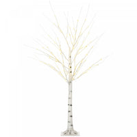 Homcom Bouleau Blanc Artificiel De 5ft Pour Exterieur Interieur