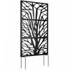 Outsunny Ecran d'intimite exterieur en metal de 72\" x 38\", noir