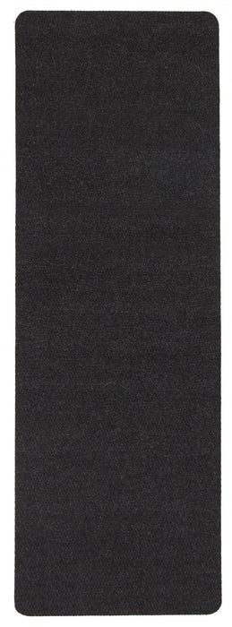 Tapis Interieur/Exterieur Hobnail Moderne 2'6\" x 6'7\" en Noir