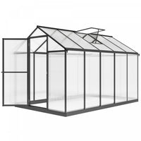 Outsunny Serre En Polycarbonate De 10' X 6' X 6,4' Avec Gouttieres