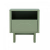 Table de nuit moderne Ella 20\" en vert sauge (1 tiroir)