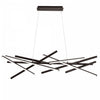 Lustre Carly de Dainolite avec fini noir mat et ampoule à DEL de 62 W