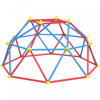 Outsunny 6 Ft Dome Geometrique Grimpeur Play Center, Outdoor Jungle Gym Exterieur Avec Acier Resista