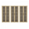 Armoire bibliotheque moderne Rivington 38\" en chene naturel - Ensemble de 3