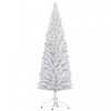 Homcom Sapin De Noel Floque Avec Pointes De Branches Realistes, Blanc