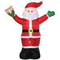 Outsunny Pere Noel Gonflable De 8ft Signe Lumineux De Benedictions