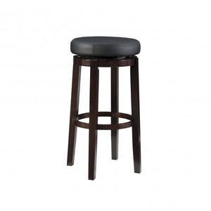 Tabouret bar Maya en similicuir - noir