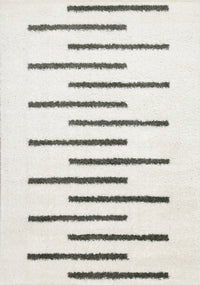 Carpette douce Taylor à motifs de lignes - 5 pi 3 po x 7 pi 7 po