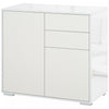 HOMCOM Buffet Haut Brillant Tiroirs Armoire Rangement Cuisine