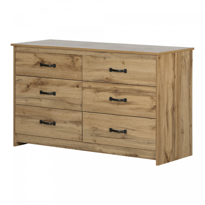 Tassio Commode 6 Tiroirs - Chene Nordique