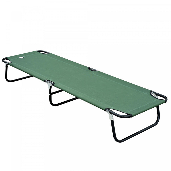 Lit De Camping Pliant Outsunny Pour Adultes Lit De Couchage Exterieur Portable