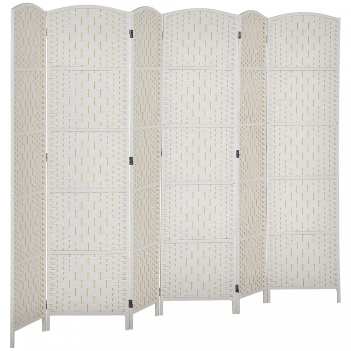 HOMCOM Paravent 6 Panneaux Pliable pour Interieur et Decoration de Maison