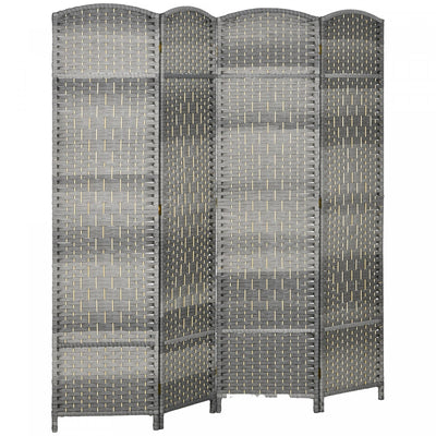 HOMCOM 6 Ft Folding Room Divider, Privacy Screen for Home Office Bedroom