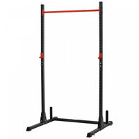 Soozier Reglable Barbell Power Rack Squat Stand Musculation Fitness Pull Up Poids Cage Gym A Domicil