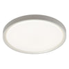 Plafonnier affleuré Frida de Dainolite avec fini blanc mat et ampoule de 30 W