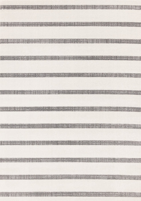 Tapis Covington Raye Gris Blanc, 7'10\" x 10'6\"
