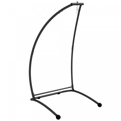 Outsunny Hanging Hammock Chair Stand Only, C Shape Swing Stand, Black