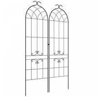 Outsunny 2 Treillis De Jardin Pour Plantes Grimpantes, Treillis Metallique