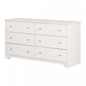 Vito Commode 6 Tiroirs - Blanc Solide