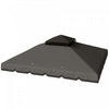 Outsunny Toit de remplacement pour gazebo 10'x10' avec toit a double niveau