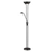 Lampe à pied Mother & Son de Dainolite avec fini noir mat