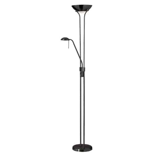 Lampe à pied Mother & Son de Dainolite avec fini noir mat