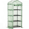 Outsunny Serre Portable Avec Etageres Pour Exterieur, Vert Fonce