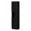 Liora Bibliotheque Etroite 2 Portes - Chene Noir