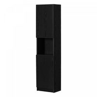 Liora Bibliotheque Etroite 2 Portes - Chene Noir