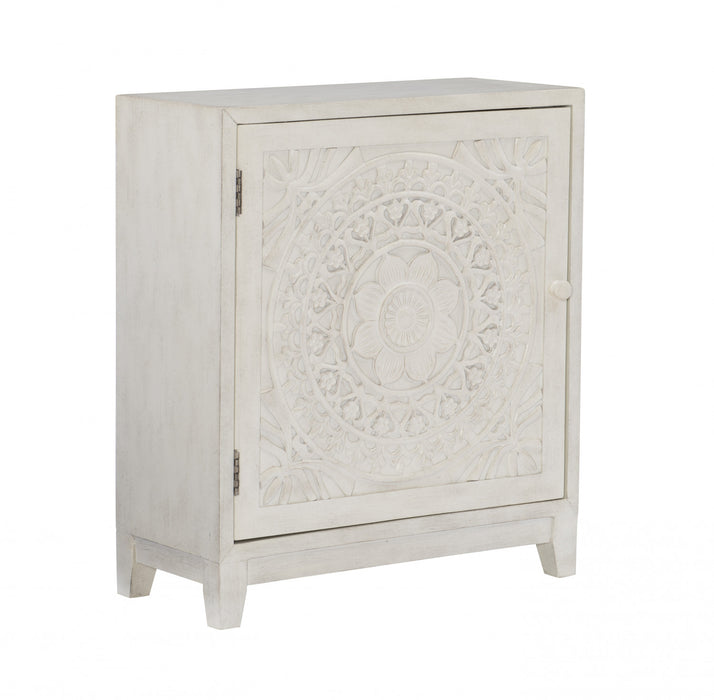 Armoire décorative Grace - blanc fumé
