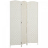 HOMCOM Paravent pliable a 3 panneaux pour intimite et decoration interieure