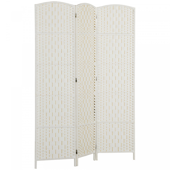 HOMCOM Paravent pliable a 3 panneaux pour intimite et decoration interieure