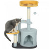 Arbre a Chat, Tour de 80 cm avec Perchoir Moelleux, Condo, Bleu