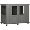 Pawhut Cage Pour Chien Avec Porte Magnetique Verrouillable, Pieds Reglables, Table D'appoint Pour Niche D'interieur Pour Chiens De Petite, Moyenne Et Grande Taille, Gris