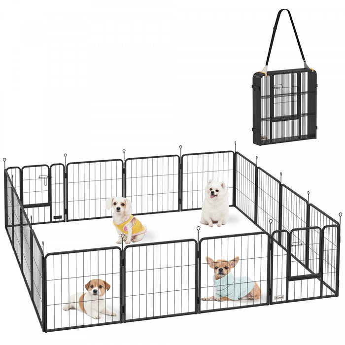 Parc pour chien a 16 panneaux, 24\" H, pour petits chiens