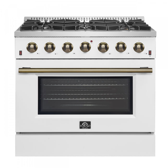 Cuisiniere a gaz Galiano de 36 po en blanc, 5,36 pi³ - FFSGS6244-36WHT