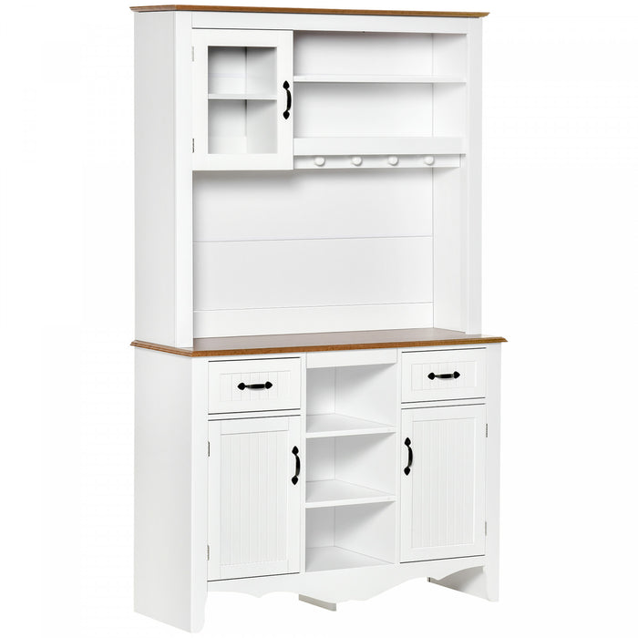 HOMCOM Buffet Vaisselier avec Tiroir et 3 Armoires