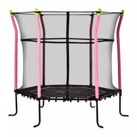 Soozier Trampoline Pour Enfant De 3 A 10 Ans Exterieur Interieur Surface De Saut De 125 Cm Filet De